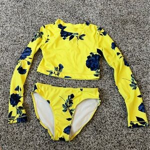 Yellow and Blue swimsuit